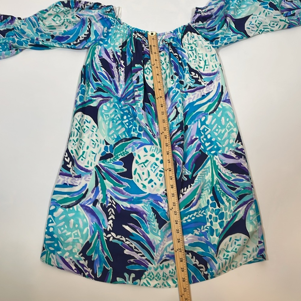 Lilly Pulitzer Nevie Dress Alotta Colada Print Size M NWOT - Picture 7 of 12
